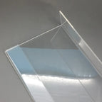 T1.2mm Acrylic Plastic Price Label Card Holders L Shaped Display Stand Sign Paper Promotion on Table