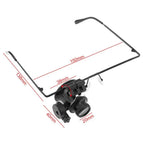 Professional 20x Magnifying Eye Magnifier Single/Dual Glasses Loupe Lens Jeweler Watch Repair Tool with LED Light 9892A 9892A-II