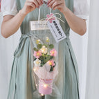 Crochet Flowers Bouquet Graduation Bouquet Knitted Flowers Artificial Flower Wedding Gift for Guests Christmas Gifts