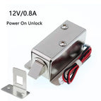 54mm Small Electric Lock DC 12V24V Electronic Lock Mini Electric Bolt Lock Electronic Door Lock Access Control Lock Drawer Lock
