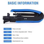 Coax Compression Tool Knoweasy Coax Crimper and Rg6 Crimping Tool for Coax Rg6 Rg59 Rg11 Cable F-connectors
