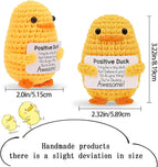 Mini Positive Potato Funny Avocado Duck Cute Knitted Crochet Doll with Card for Women Men Mom Dad Friend Birthday Cheer Up Gifts