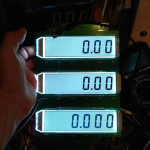 Semi-Transparent ED139 6 Digit 7 Segment LCD Display Screen Static Driving TN Positive Display 5V 137.16 x 46.38 x 2.8mm