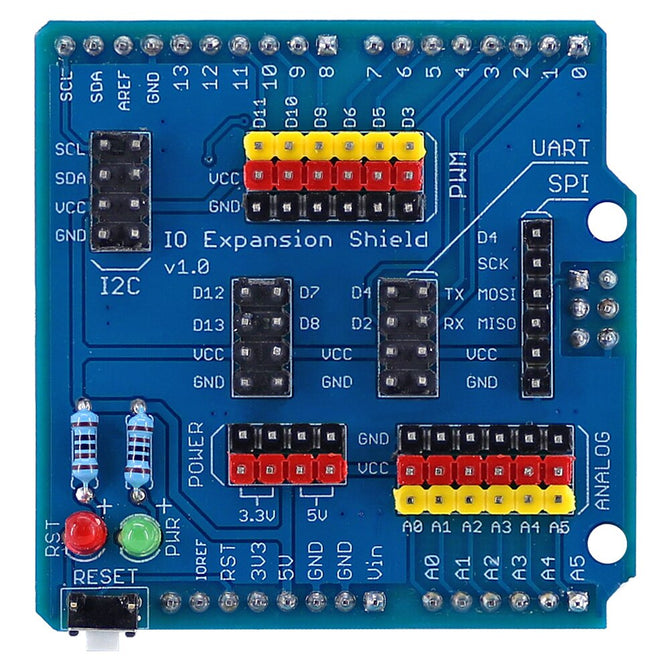 Sensor Shield IO Shield IO Board Base Shield Sensor Expansion Board Compatible for Arduino