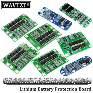 3S 6A 8A 10A 20A 25A 40A 60A Li-ion Lithium Battery 18650 Charger PCB BMS Protection Board For Drill Motor Lipo Cell Module