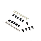 5/10 Pairs Jr Futaba Servo Receiver Connector Plug with Lock and Male Female Gold Plated Terminals Crimp Pin Kit for RC Battery