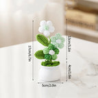 Crochet Flowers Artificial Eternal Flowers Wedding Gifts for Guests Woven Flowers Sunflowers Mothers Day Gift Parents' Day Gifts