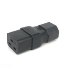 IEC 320 C19 to C14 AC Power Adapter Plug, Connect C20 To C13 Power Male To Female Converter 10A 250V Black