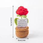 Crochet Ornament Office Desk Accessorie Crochet Figurine Decoration Handmade Woven Animals Kindergarten Decor Birthday Gifts