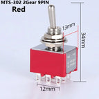 1/2/5PCS SPDT DPDT Reset Latching Toggle Switch 125V6A MTS-302 Mini Miniature Toggle Switch MTS-403 ON-ON Mini Toggle Switches