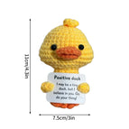 Positive Crochet Animals Ornament Desk Accessorie Offices Accessories Handmade Woven Figurine Gifts Birthday Wedding Gifts