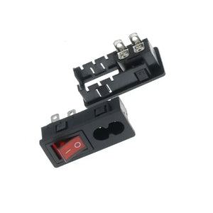 Pure copper power socket with switch 2-hole welding socket DB-01/02/01-03 DB-02/03/04/05/06/07 AC-03D power socket