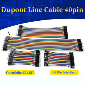40PIN Dupont Line Male to Male + Female to Male and Female to Female Jumper Dupont Wire Cable for arduino project DIY KIT