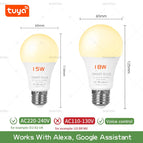 Smart Life Tuya WiFi E27 Bulb  LED Lights App Dimmable Voice Control Works With Alexa Google Assistant 220V 2700-6500K