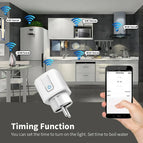 Smart Plug 16A/20A Smart Plug WiFi Socket EU Power Monitoring Timing Function Works with Alexa Google Home