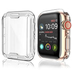 Soft Silicone Electroplate Cover For Apple Watch 7 41/45mm Protective Case For iWatch Series 6 SE 5 4 3 2 1 38mm 40mm 42mm 44mm