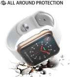 Soft Silicone Electroplate Cover For Apple Watch 7 41/45mm Protective Case For iWatch Series 6 SE 5 4 3 2 1 38mm 40mm 42mm 44mm