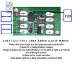 Solar generator Charge Controller Auto Light Control circuit Switch Lithium Battery Charging Board diy courtyard small street la