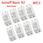 Sonoff Basic R2 Smart Home Wifi Switch Wireless Remote Control Light Timer Switch DIY Modules via Ewelink APP Work with Alexa