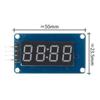 TM1637 4 Bits Digital LED Display Module For arduino 7 Segment 0.36Inch Clock RED Anode Tube Four Serial Driver Board Pack