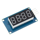 TM1637 4 Bits Digital LED Display Module For arduino 7 Segment 0.36Inch Clock RED Anode Tube Four Serial Driver Board Pack