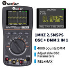 TOOLTOP ET828 Portable Digital Oscilloscope Multimeter 2 in 1 Color Voltmeter Ammeter Waveform Capture for DIY Electric Repair
