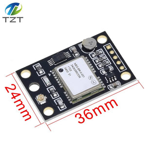 TZT GY-NEO6MV2 NEO-6M GPS Module NEO6MV2 With Flight Control EEPROM Controller MWC APM2 APM2.5 Large Antenna For Arduino Board