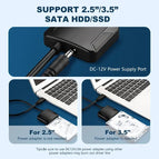 USB 3.0 To Sata Adapter Converter Cable For 2.5/3.5 inch External HDD SSD Hard Drive Up To 5Gbps High Speed SATA Adapter Cables