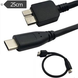 USB 3.1 Type C USB-C to USB 3.0 Micro-B Cable for Chromebook Pixel External Hard Drive and More 0.25m