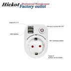 USB Socket Intelligent USB Switch Socket 2.1A Dual USB Charging Travel Adaptor Socket