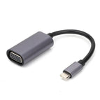 USBC to VGA Adapter USB 3.1 Type C Male to Female VGA Converter Cable 1080P FHD for Macbook 12 inch Chromebook Pixel Lumia 950XL