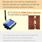2Gor 4G 200 Users Garage Opener GSM Module Remote Control Access Controller for Electric door via SMS GSM 3G Gate Opener RTU5024