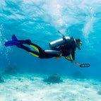 Underwater scuba Metal Detector Folding Waterproof Coil Pulse Scan Pinpointer Diving Glod Metal Detecting
