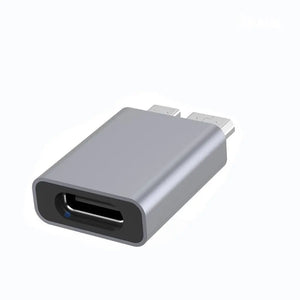 Usb 3.1 Type C Female To Micro Usb 3.0 Male Connector Adapter Aluminum Portable Charging External Mobile Hard Disk Box Converter