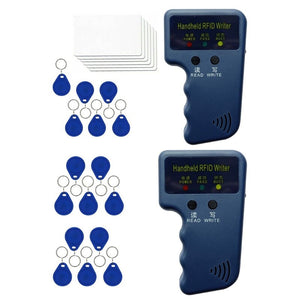 Waterproof Handheld 125khz RFID Duplicator Key Copier Reader Writer ID Card Cloner Programmer Writable Key Cards Keyfobs