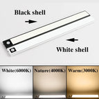 Zoyaloo Led Night Light Utra Thin 20/40CM Under Cabinet Closet Kitchen  Motion Sensor Lighting Magnetic Install Night Lamp