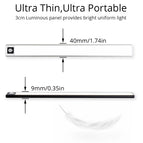 Zoyaloo Led Night Light Utra Thin 20/40CM Under Cabinet Closet Kitchen  Motion Sensor Lighting Magnetic Install Night Lamp