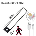 Zoyaloo Led Night Light Utra Thin 20/40CM Under Cabinet Closet Kitchen  Motion Sensor Lighting Magnetic Install Night Lamp