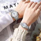 CHENXI Couple Watch Steel Band Men's and Women's Watch Casual Quartz Pair Watch CX-010A