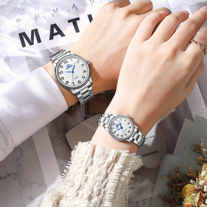 CHENXI Couple Watch Steel Band Men's and Women's Watch Casual Quartz Pair Watch CX-010A