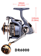 New fishing wheels all-metal wire cup fishing wheels Luya spinning wheel sea rod wheel fishing line wheel anchor fish far-casting wheel