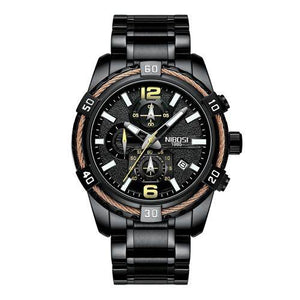 NIBOSI Mens Watches Top Brand Luxury Quartz Watch Men Calendar Military Big Dial Waterproof Sport Wrist Watch 2335