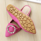 Women's sandals flat and soft soles women's fashion pearl rhinestone shoes slippers women's plus size shoes A1-3-6