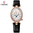 CHENXI women fashion Watch Ladies Diamond Oval waterproof quartz Watch CX-326