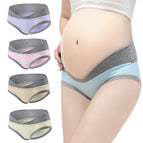 4PCS/Lot High Quality Pregnant Women Panties Pregnant Underpants Cotton Low-waist Briefs U-shaped Maternity Panties Females Underwear