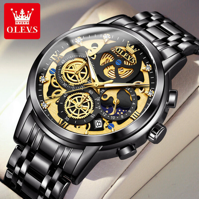 2022 OLEVS New Men's Watch Quartz Watch Multi-functional Timekeeping Men's Watch 9947