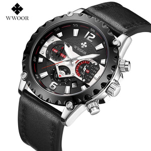 WWOOR 8880 Men's Watch Casual Business Men's Watch Waterproof Fashion Men's Quartz Watch 8880P