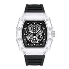 Kimsdun men's watch Full Transparent Quartz Fashion Waterproof Bucket Type Men's Watch K-2017B