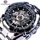 Forsining European and American Men's Fashion luminous Watch Automatic Mechanical men business casual Watch SLZ56