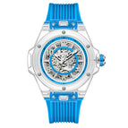ONOLA ON3836 2023 Fashion New Hollow Automatic Mechanical Watch Men's Waterproof Transparent Case Tape Watch Men